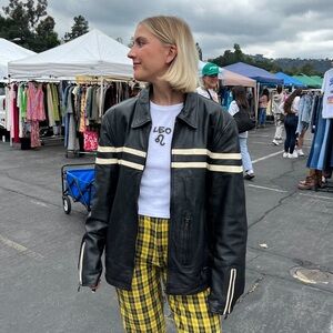 Vintage Leather Racing Jacket